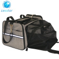 High-end Expandable Pet Carrier Shoulder Tote Bag with Reflective Straps Airline Approved